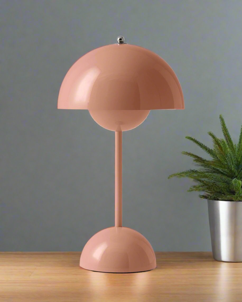 Modern FlowerGlow LED-bordslampa med dimbar strömbrytare